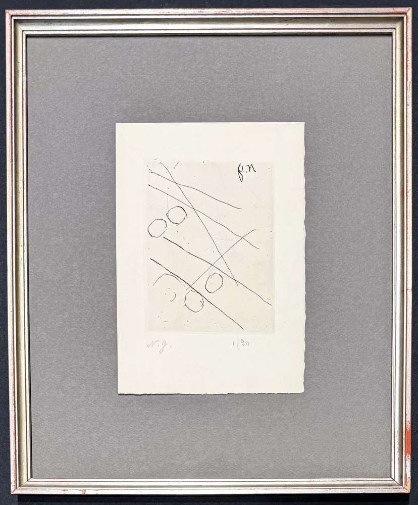 Gravura Goncharova - Natalia Goncharova (1881–1962) - etching on paper - 1965