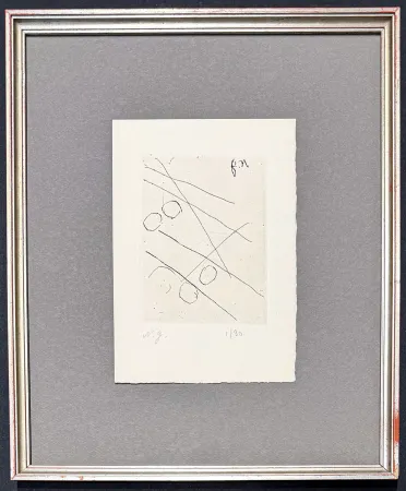 Gravura Goncharova - Natalia Goncharova (1881–1962) - etching on paper - 1965