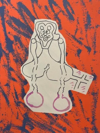 Serigrafia Gordillo - Personaje asombrado