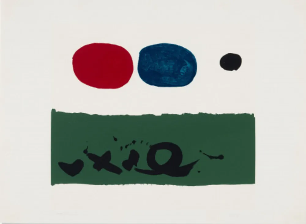 Serigrafia Gottlieb - Green Foreground