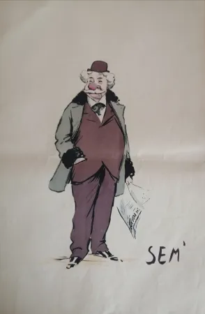 Litografia Goursat - SEM - Caricature Album Marseillais