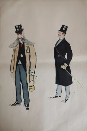 Litografia Goursat - SEM - Caricature Album Marseillais