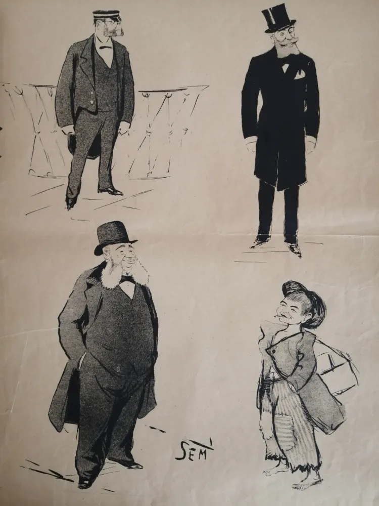 Litografia Goursat - SEM - Caricature Album Marseillais