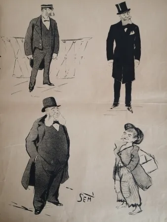 Litografia Goursat - SEM - Caricature Album Marseillais