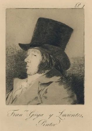 Gravura Goya - Autorretrato