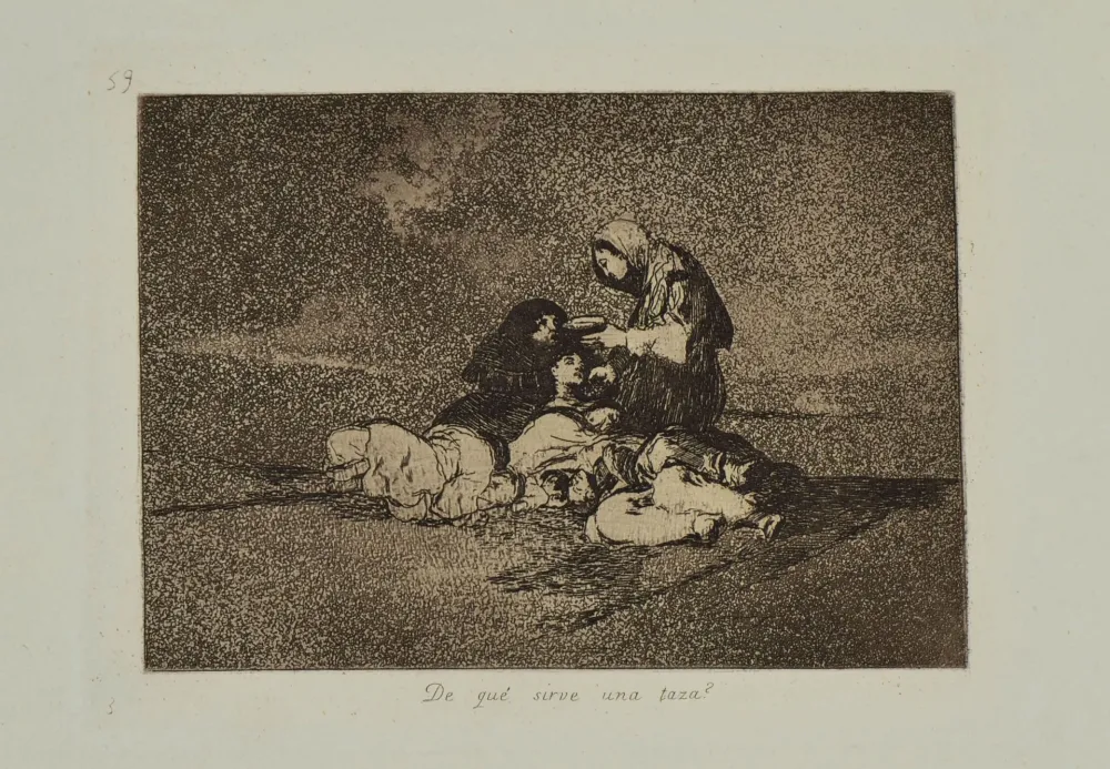 Água-Forte E Água-Tinta Goya - DE QUE SIRVE UNA TAZA?