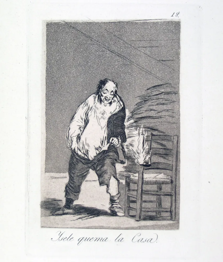 Água-Forte E Água-Tinta Goya - YSELE QUEMA LA CASA 