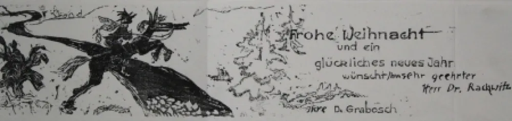 Xilogravura Grabosch - Frohe Weihnacht