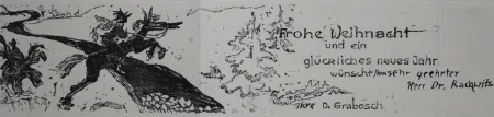 Xilogravura Grabosch - Frohe Weihnacht