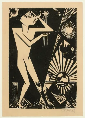 Xilogravura Graf - Austeigender Tag (Rising Day)