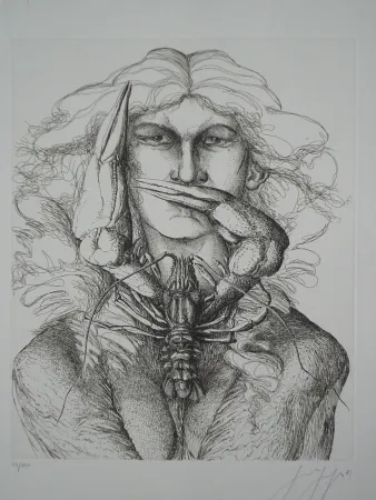 Água-Forte Grass - Personnage à l'écrevisse