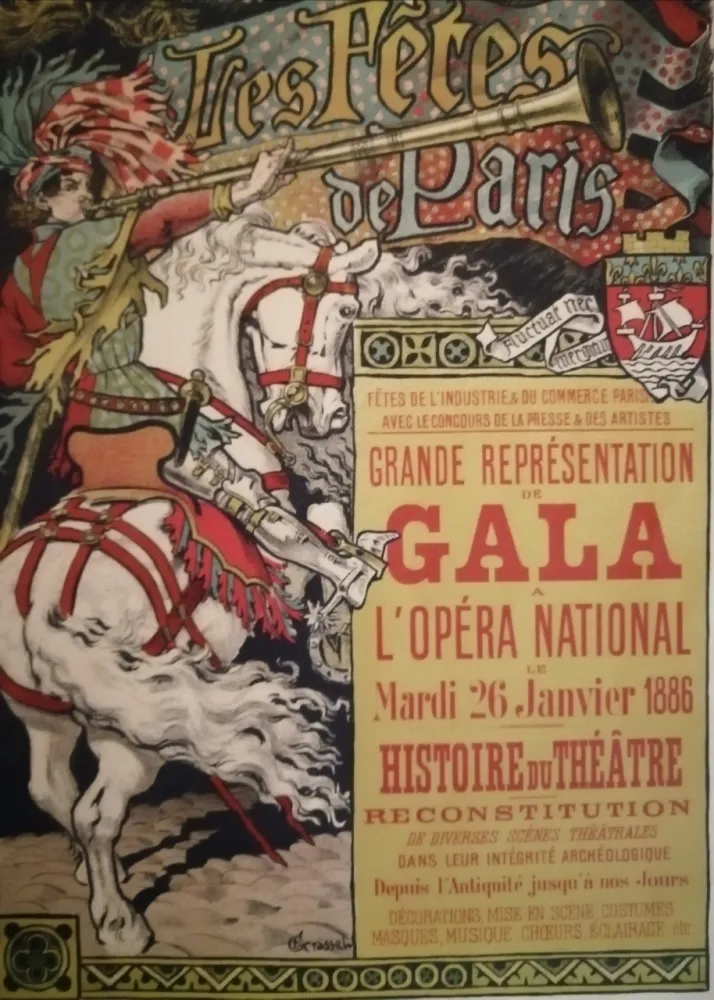 Litografia Grasset - Les Fêtes de Paris