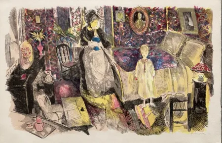 Litografia Grau Sala - Le petit ami