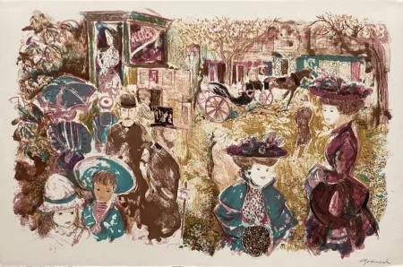 Litografia Grau Sala - Le petit ami