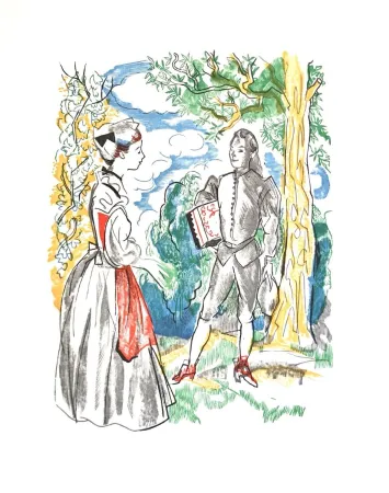 Xilogravura Grau Sala - Théâtre de Marivaux