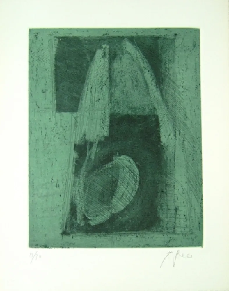 Litografia Greco - Alterego considera lo spazio