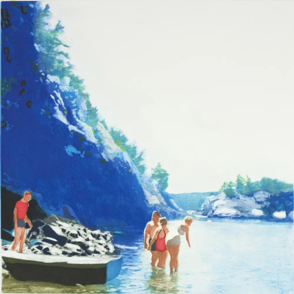 Água-Tinta Greenfield-Sanders - Mountain Stream