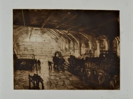 Água-Forte Greppi - AIRCRAFT CONSTRUCTION SITE, 1915-1918