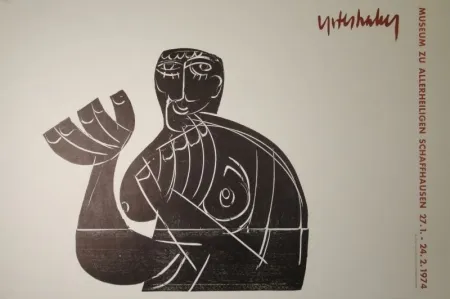 Xilogravura Grieshaber - Vogelfrei II