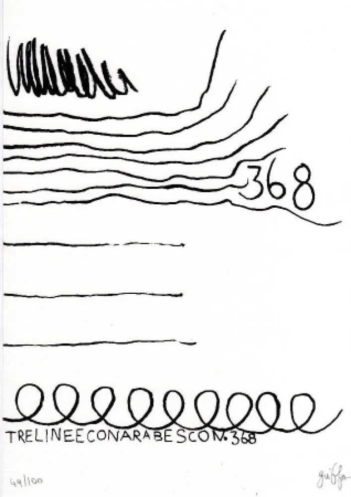 Litografia Griffa - Senza titolo