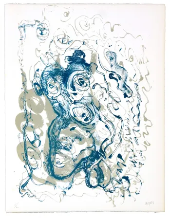 Litografia Grinberg - Le changement bave d'escargot 