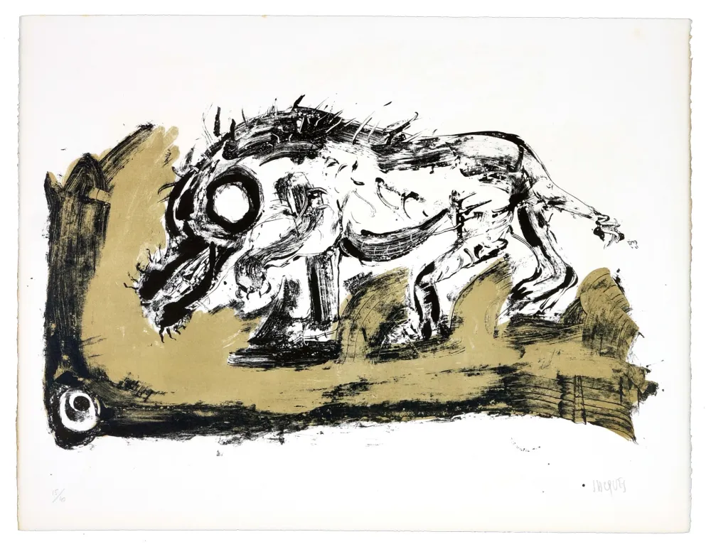 Litografia Grinberg - Le changement en Cain (Caïnabel)