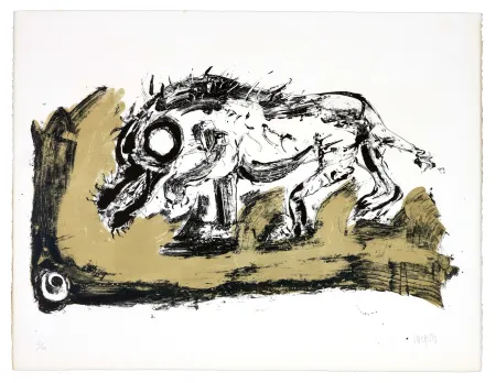 Litografia Grinberg - Le changement en Cain (Caïnabel)