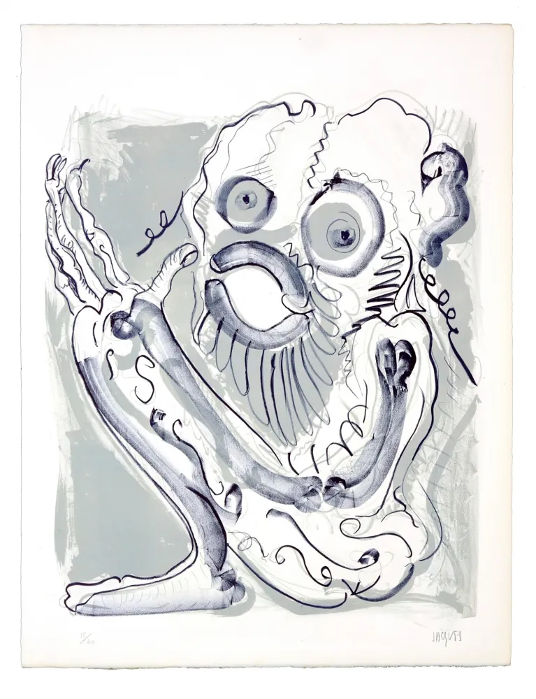 Litografia Grinberg -  Le changement en petit prophète