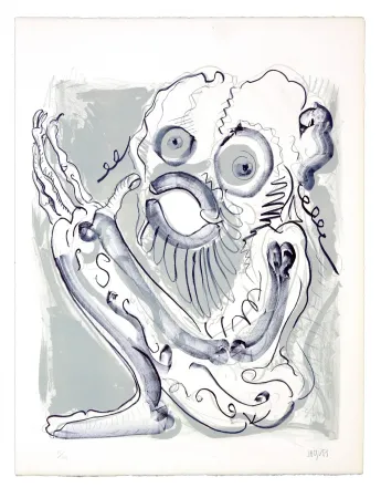 Litografia Grinberg -  Le changement en petit prophète