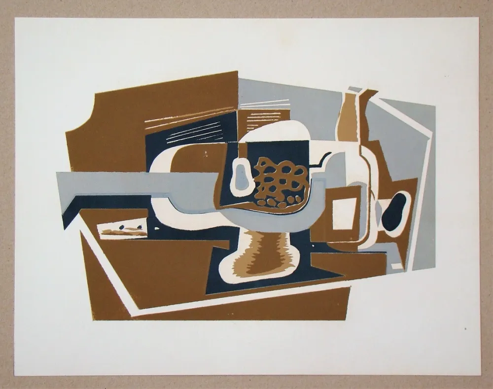Serigrafia Gris  - Le compotier, 1923
