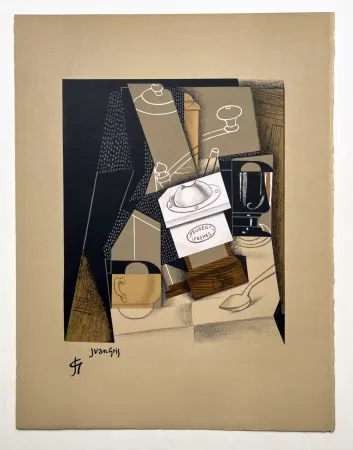 Litografia Gris  - Le moulin à café. Lithographie pour 