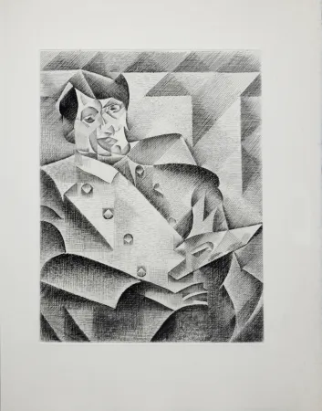 Gravura Gris  - Portrait de Picasso, 1947