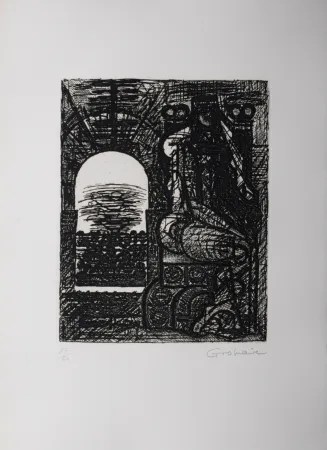 Água-Forte Gromaire - Lady Macbeth, 1958