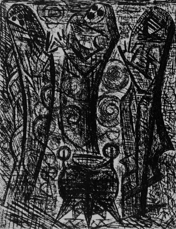 Água-Forte Gromaire - Les sorcieres