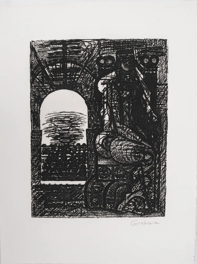 Água-Forte Gromaire -  Macbeth: Lady Macbeth