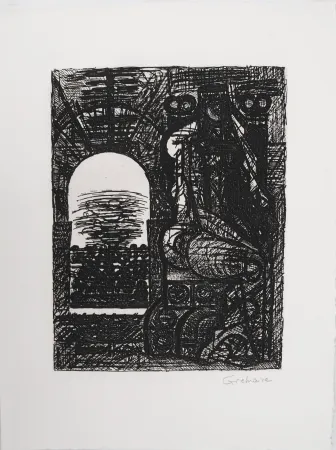 Água-Forte Gromaire -  Macbeth: Lady Macbeth