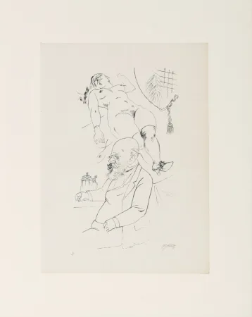 Litografia Grosz - George Grosz (1893–1959) – Aus der Jugendzeit – Heliogravure on paper – 1922