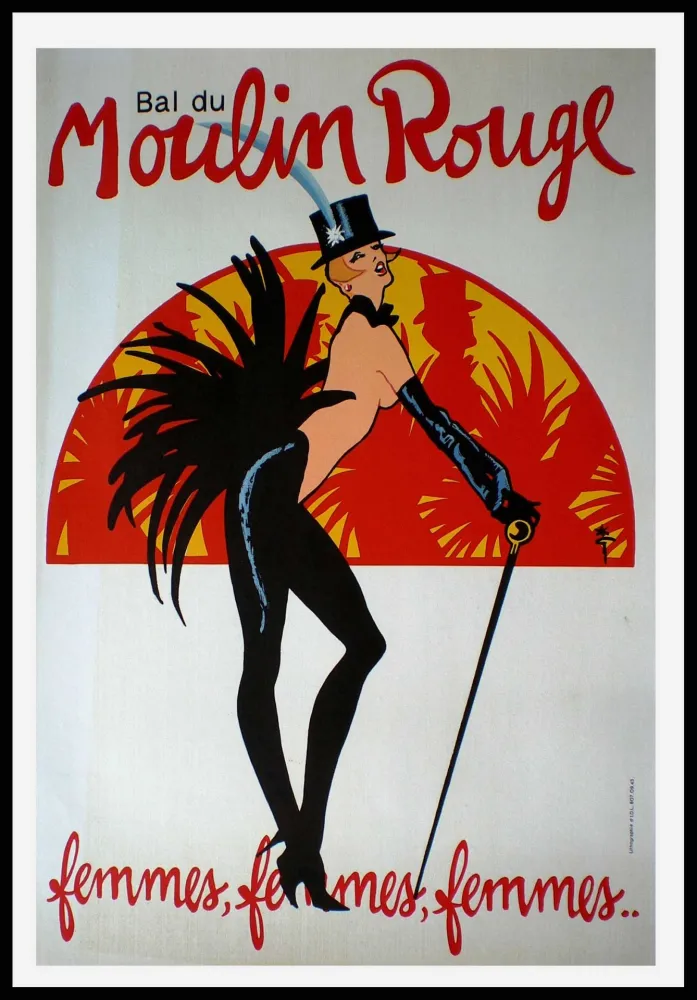 Cartaz Gruau - FEMMES FEMMES FEMMES