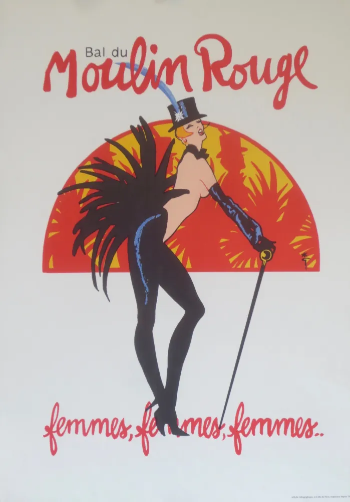 Litografia Gruau - Femmes,femmes,femmes