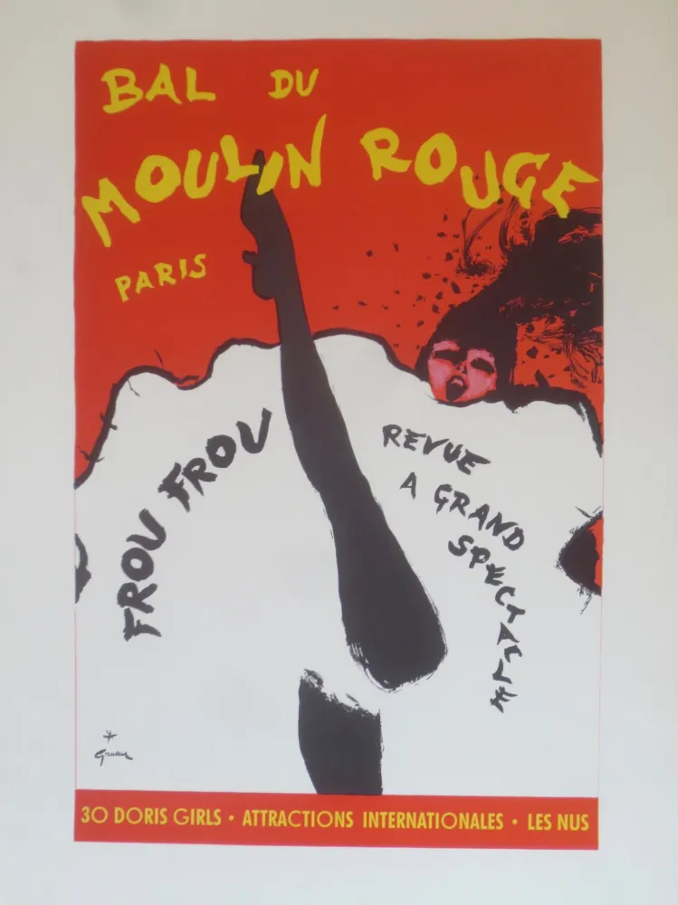 Litografia Gruau - Frou frou