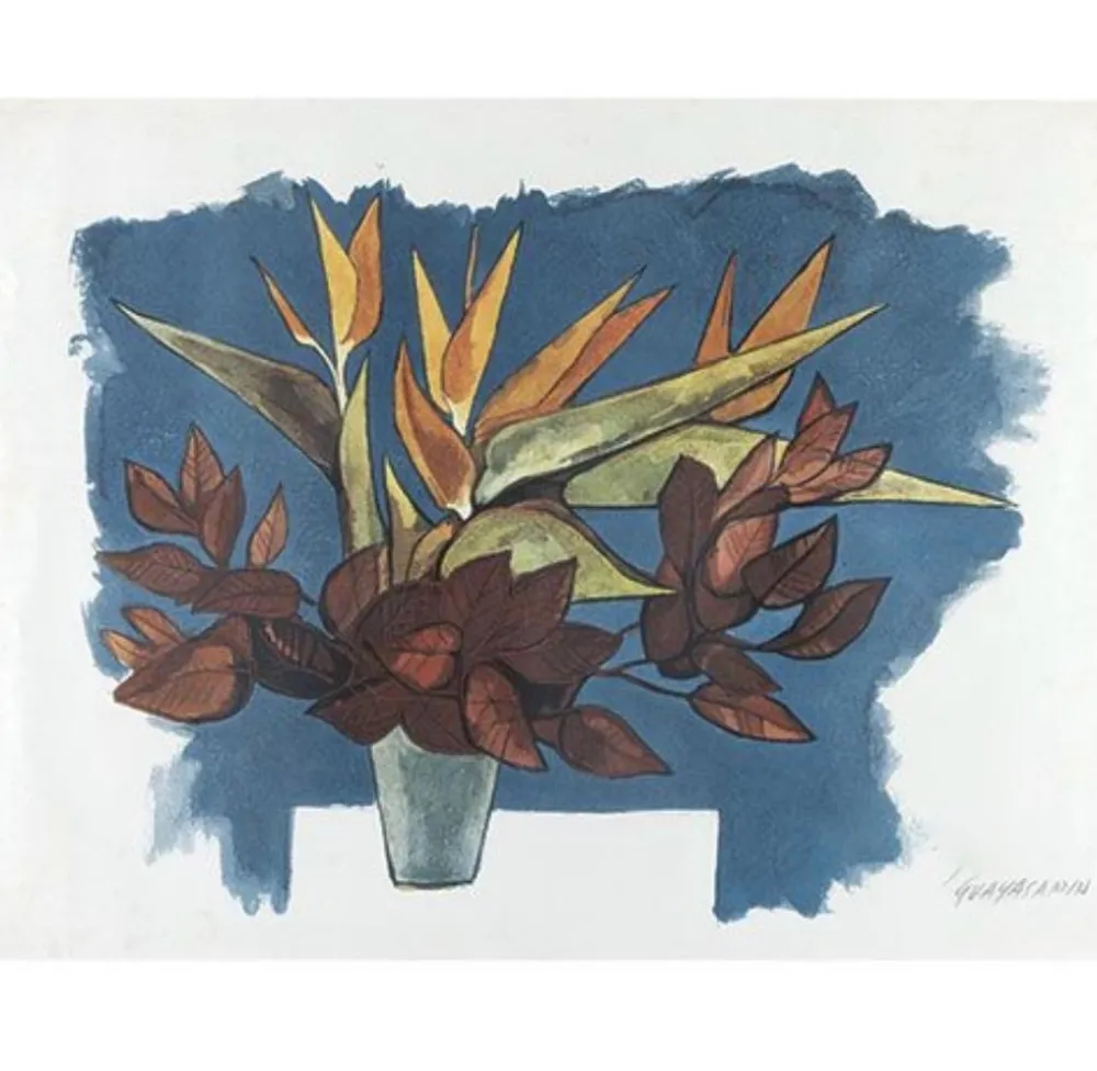 Água-Forte Guayasamin - Flor de Orquídea