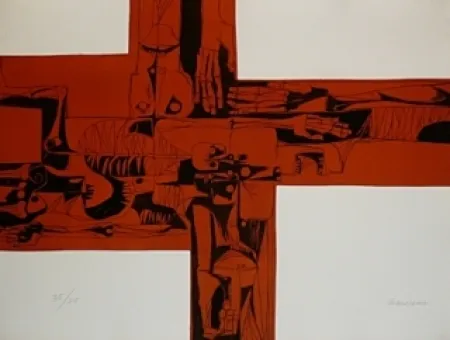 Gravura Guayasamin - Lidice 2