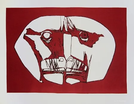 Gravura Guayasamin - Mascara 2