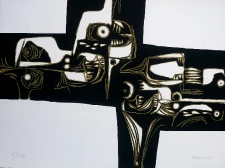 Gravura Guayasamin - Milay 1 variante