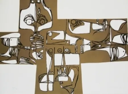 Gravura Guayasamin - Milay 3