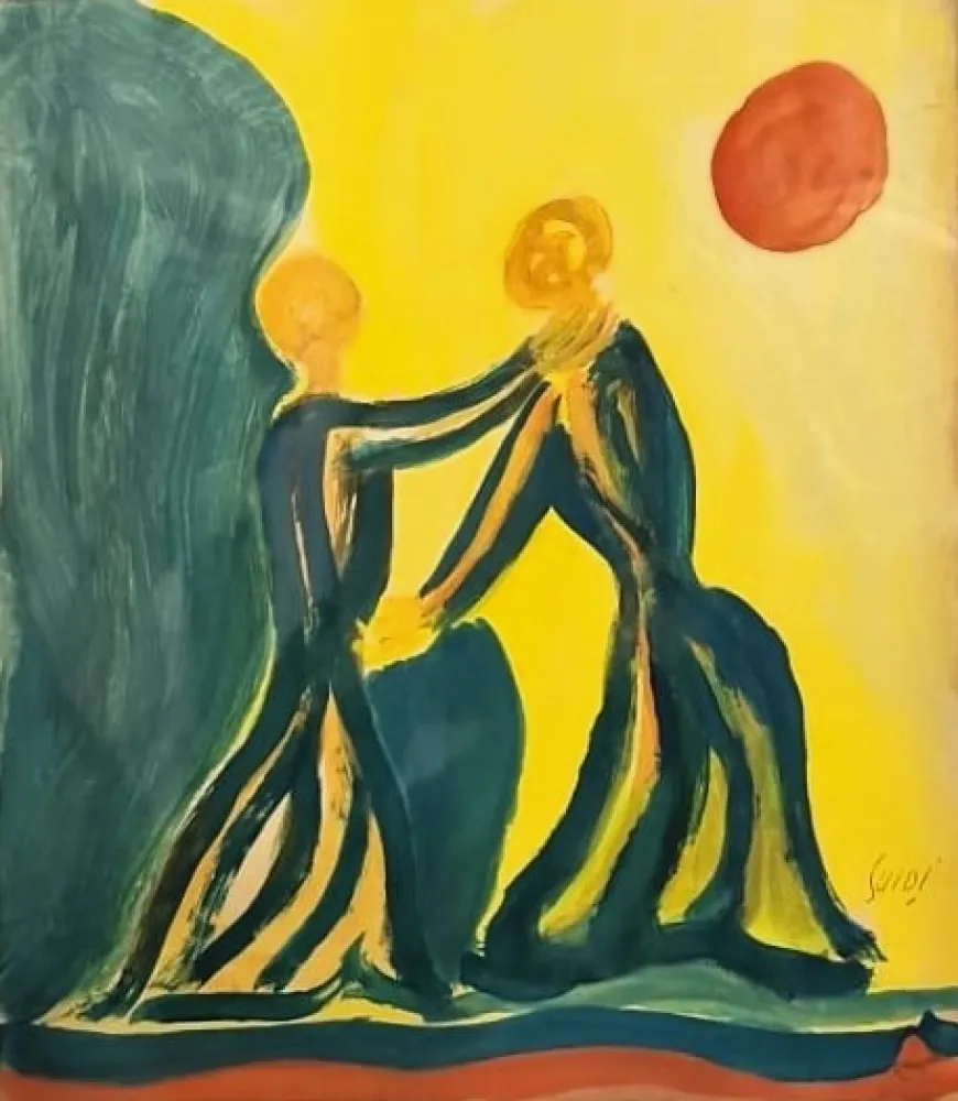 Monotipia Guidi - L'incontro