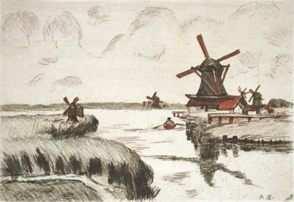 Gravura Guillaumin - En Hollande