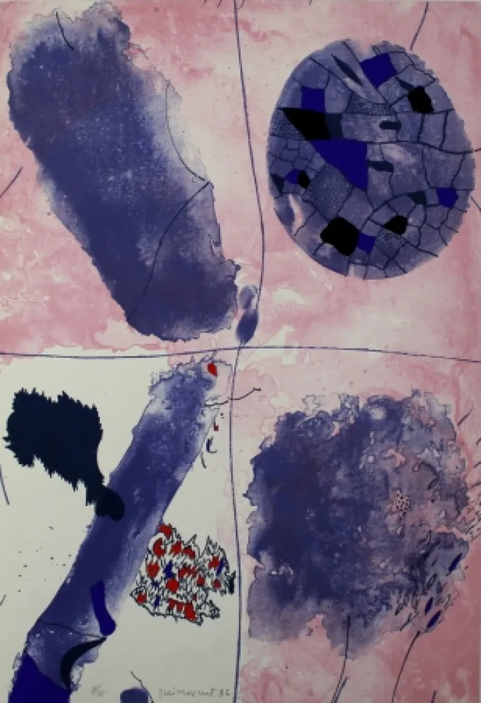 Litografia Guinovart - Blaus