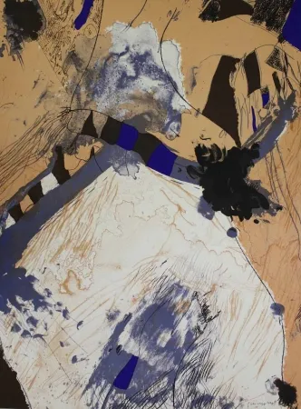 Litografia Guinovart - Com muntanya