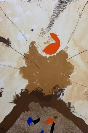 Litografia Guinovart - Esclat ocell